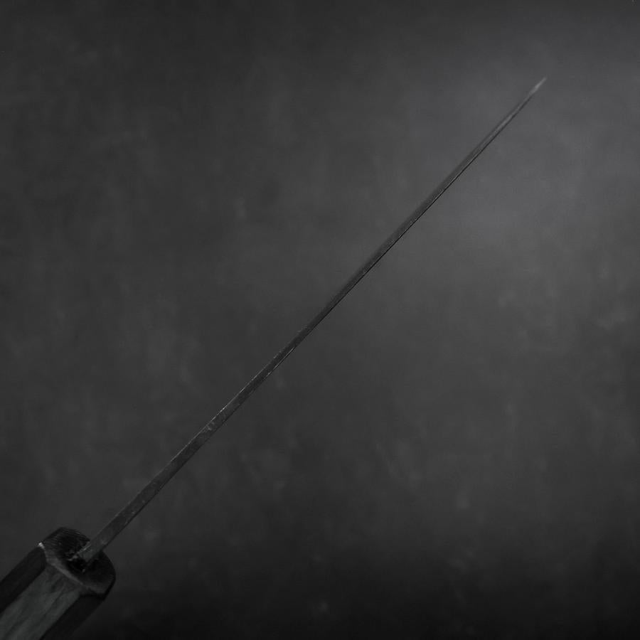 Funayuki Sabaki Blue Steel #1 Kurouchi Dark Blue Urushi Handle 165mm