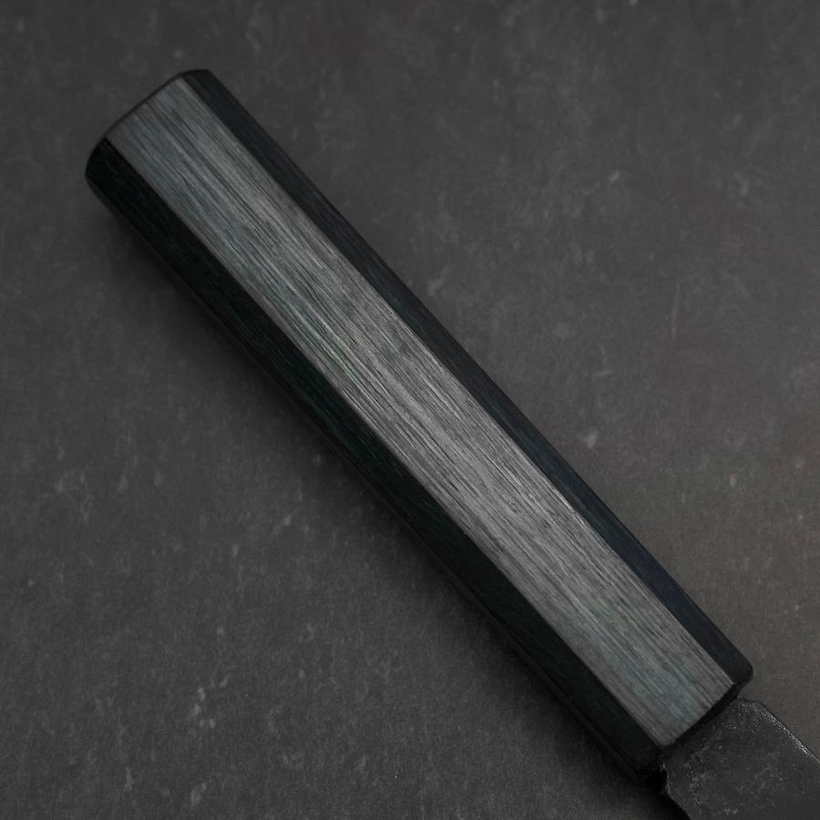 Funayuki Sabaki Blue Steel #1 Kurouchi Dark Blue Urushi Handle 165mm