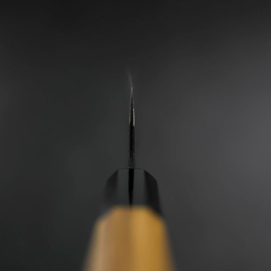 Funayuki Sabaki Blue Steel #2 Kurouchi Buffalo Teak Handle 165mm