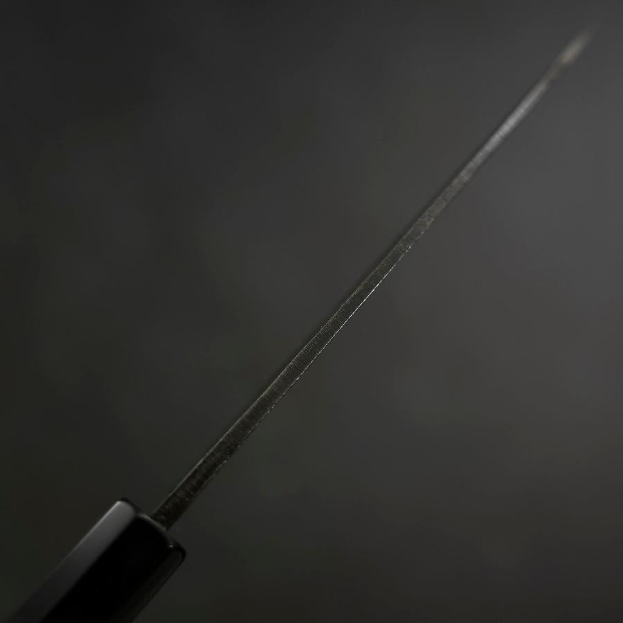 Funayuki Sabaki Blue Steel #2 Kurouchi Buffalo Teak Handle 165mm