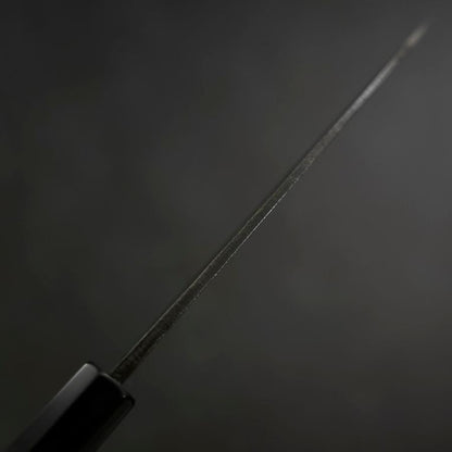 Funayuki Sabaki Blue Steel #2 Kurouchi Buffalo Teak Handle 165mm