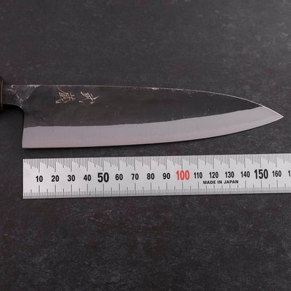 Funayuki Sabaki Blue Steel #2 Kurouchi Ebony Handle 165mm