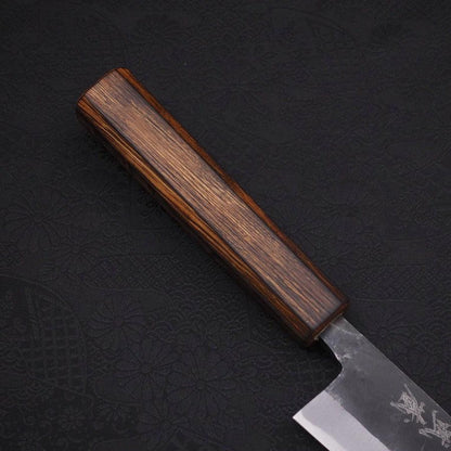 Funayuki Sabaki Blue Steel #2 Kurouchi Sumi Urushi Handle 180mm
