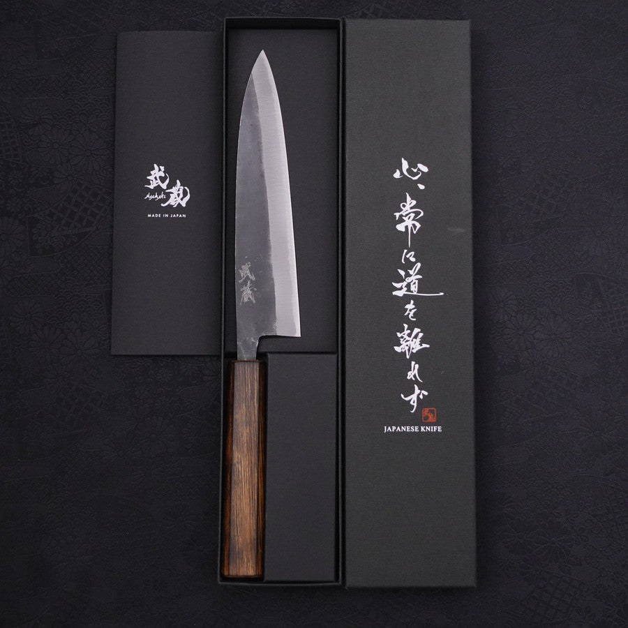 Funayuki Sabaki Blue Steel #2 Kurouchi Sumi Urushi Handle 180mm