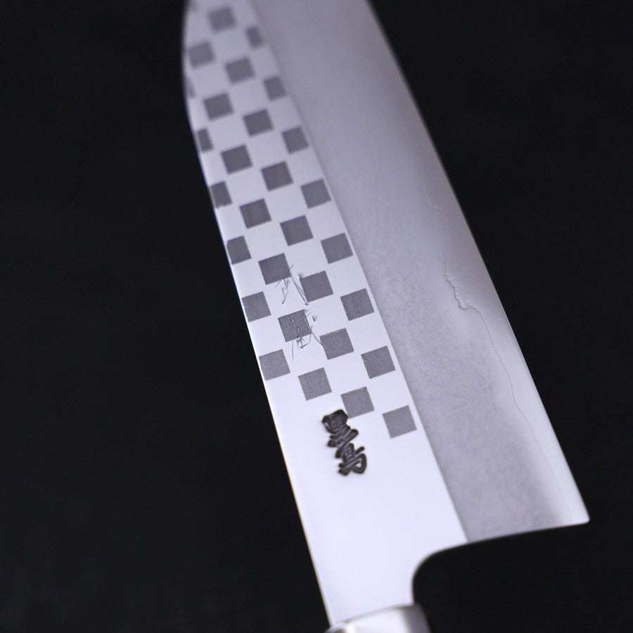 Funayuki Silver Steel #3 Ichimatsu Walnut Handle 165mm