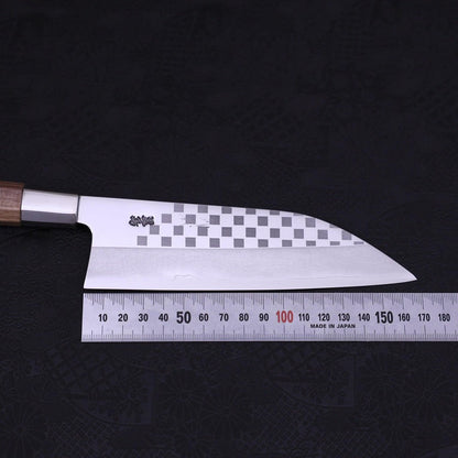 Funayuki Silver Steel #3 Ichimatsu Walnut Handle 165mm