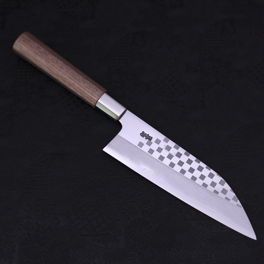 Funayuki Silver Steel #3 Ichimatsu Walnut Handle 165mm