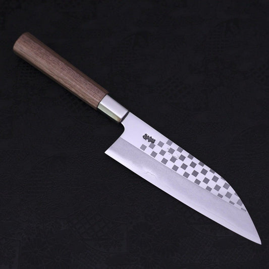 Funayuki Silver Steel #3 Ichimatsu Walnut Handle 165mm