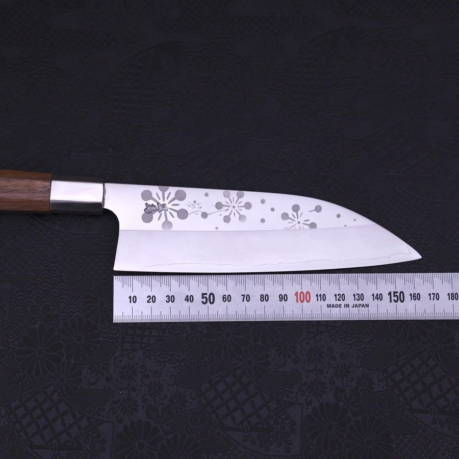 Funayuki Silver Steel #3 Kazahana Walnut Handle 165mm