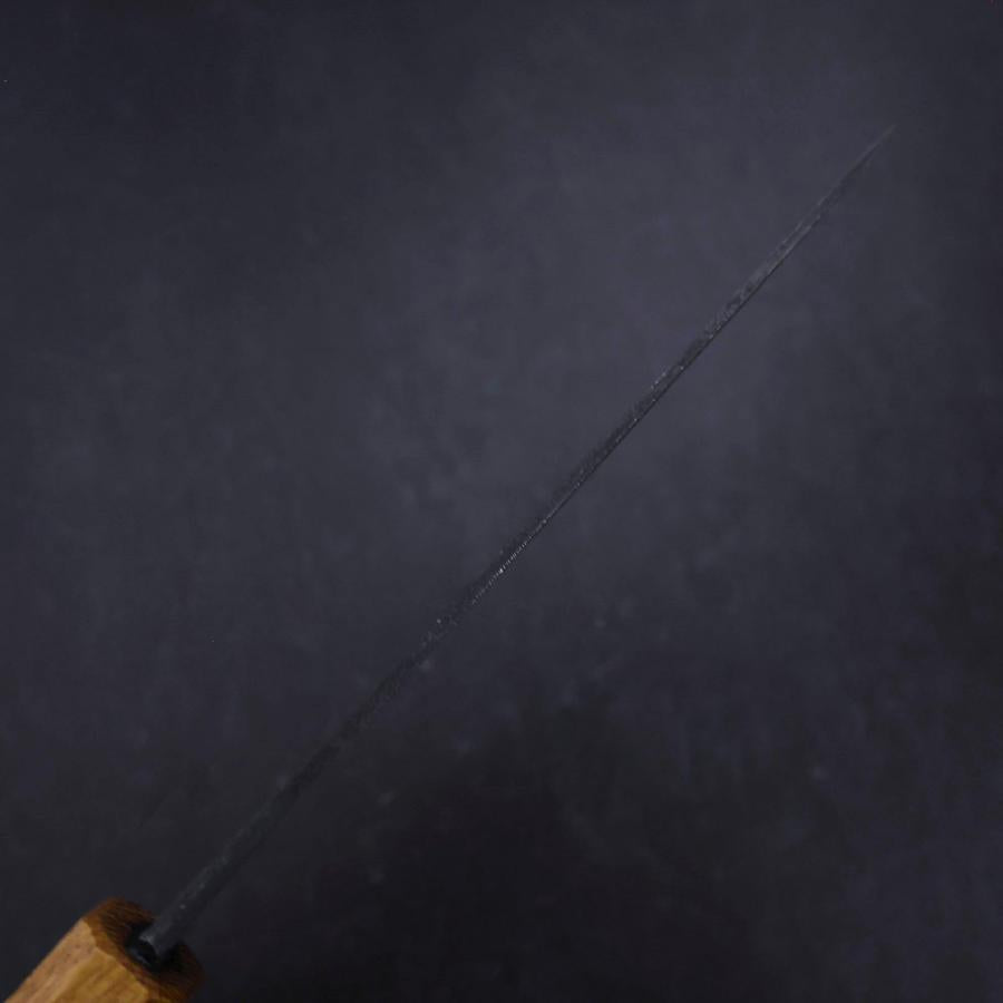 Funayuki White Steel #2 Kurouchi Oak Handle 160mm (6.3”)-[Musashi]-[Japanese-Kitchen-Knives]