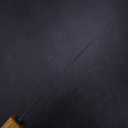 Funayuki White Steel #2 Kurouchi Oak Handle 160mm (6.3”)-[Musashi]-[Japanese-Kitchen-Knives]