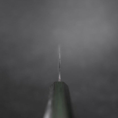 Funayuki White Steel #2 Kurouchi Green Urushi Handle 150mm