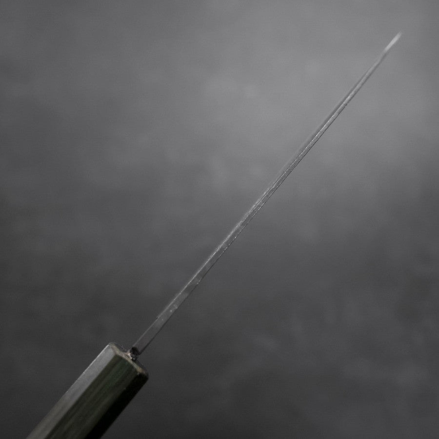 Funayuki White Steel #2 Kurouchi Green Urushi Handle 150mm