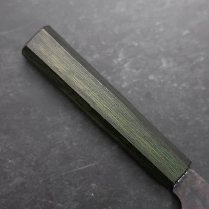 Funayuki White Steel #2 Kurouchi Green Urushi Handle 150mm