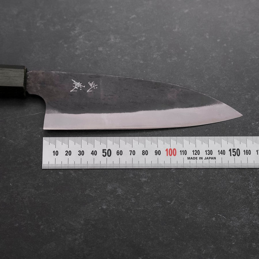 Funayuki White Steel #2 Kurouchi Green Urushi Handle 150mm