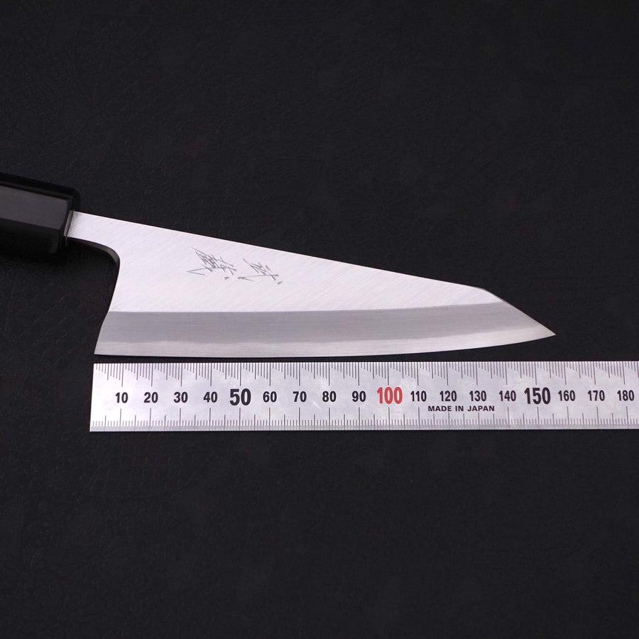 Garasuki Boning Knife White Steel #2 Kasumi Buffalo Ebony Handle 150mm