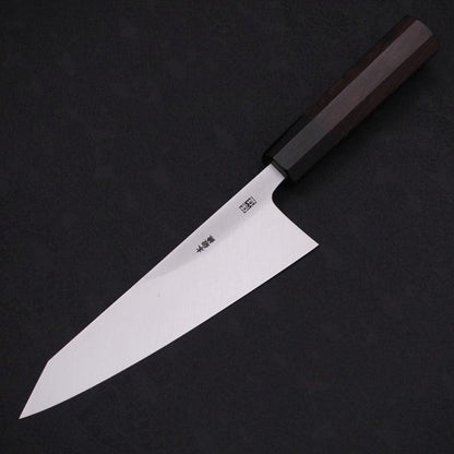Garasuki Boning Knife White Steel #2 Kasumi Buffalo Ebony Handle 180mm