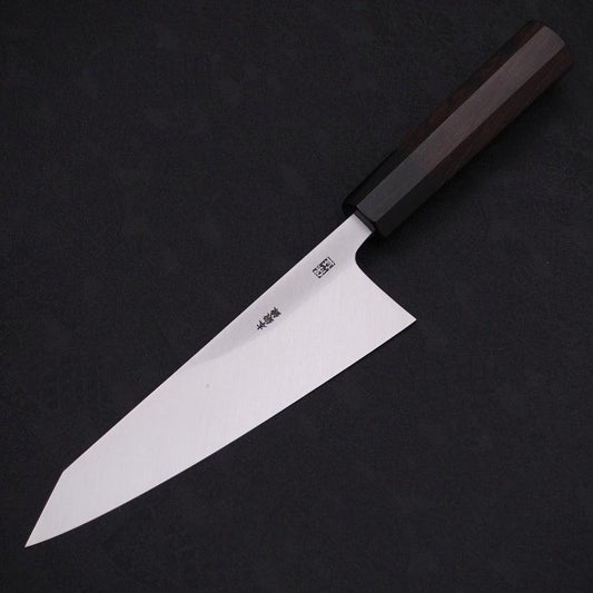 Garasuki Boning Knife White Steel #2 Kasumi Buffalo Ebony Handle 180mm