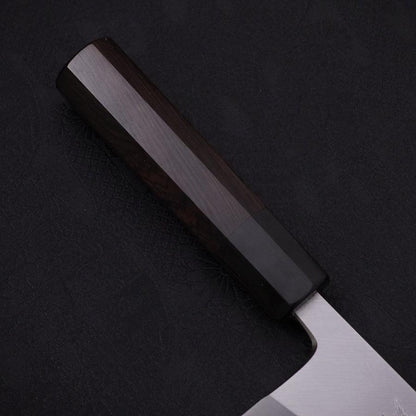 Garasuki Boning Knife White Steel #2 Kasumi Buffalo Ebony Handle 180mm