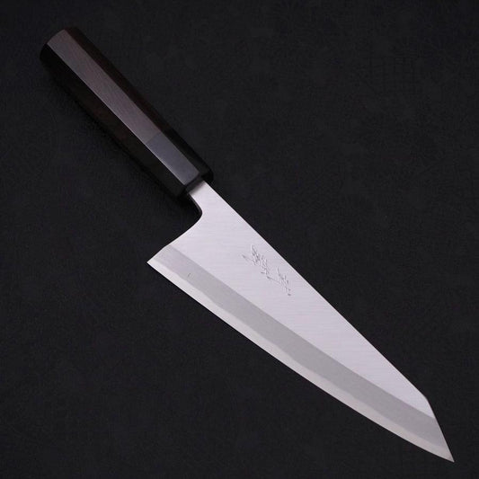 Garasuki Boning Knife White Steel #2 Kasumi Buffalo Ebony Handle 180mm