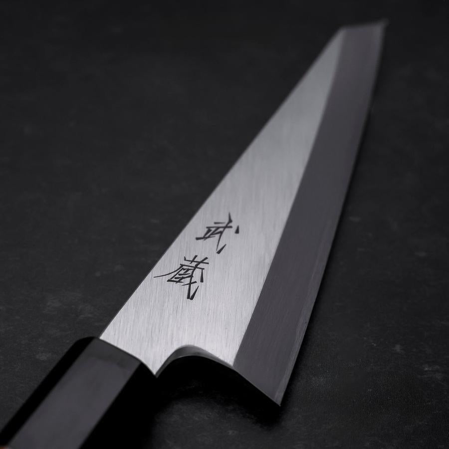 Garasuki Boning Knife White Steel #2 Polished Buffalo Teak Handle 150mm