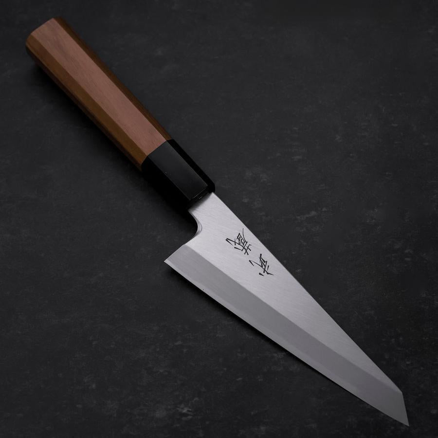 Garasuki Boning Knife White Steel #2 Polished Buffalo Teak Handle 150mm