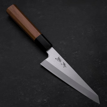 Garasuki Boning Knife White Steel #2 Polished Buffalo Teak Handle 150mm