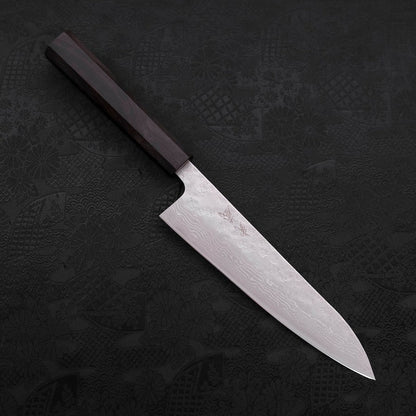 Gyuto AUS-10 Nashiji Damascus Ebony Handle 180mm