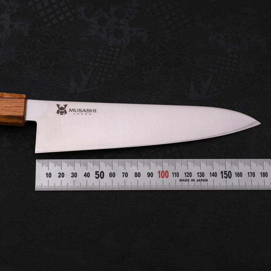 Gyuto AUS-10 Polished Oak Handle 180mm