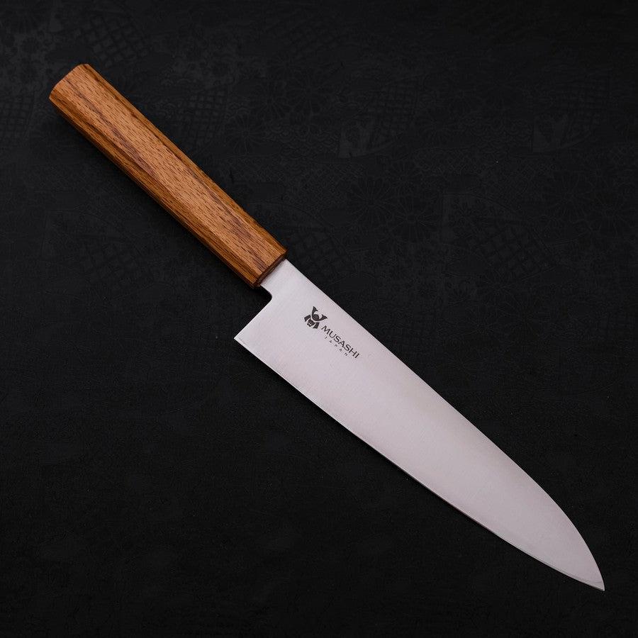 Gyuto AUS-10 Polished Oak Handle 210mm