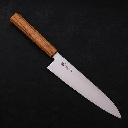 Gyuto AUS-10 Polished Oak Handle 210mm