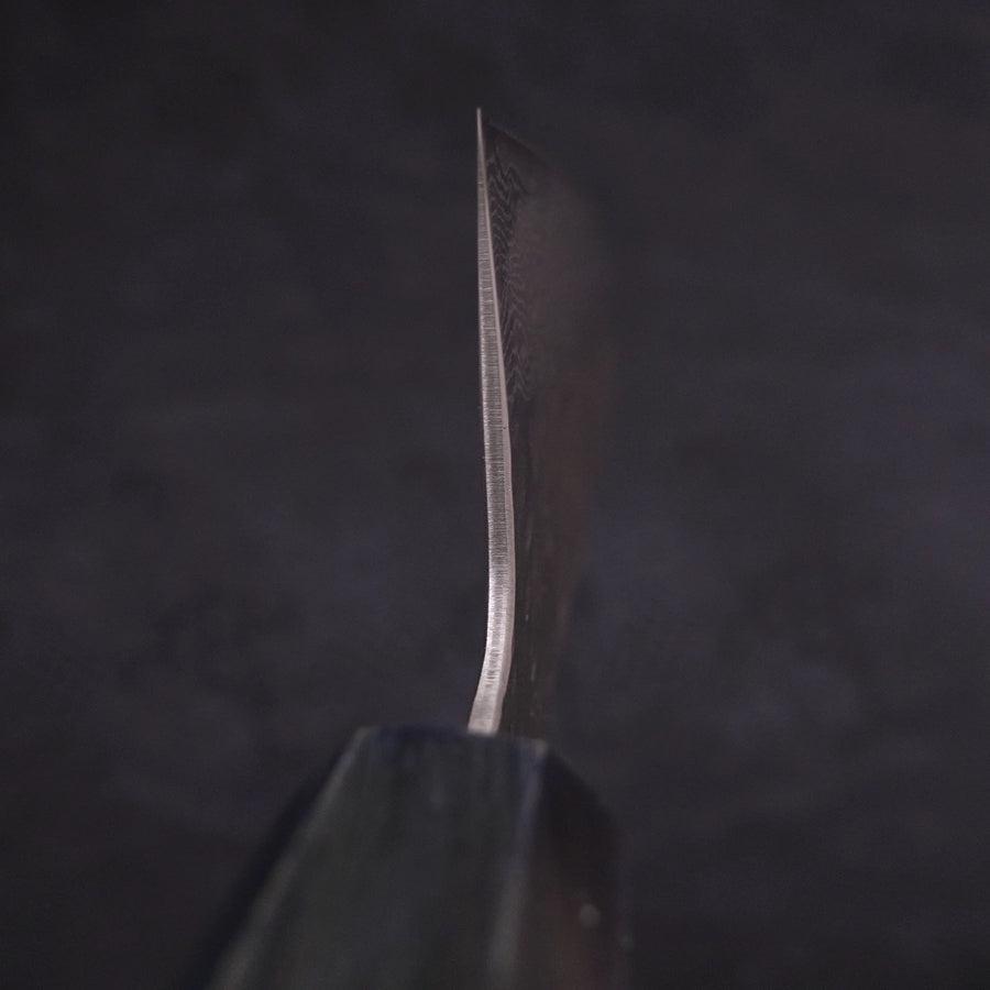 Gyuto AUS-10 Tsuchime Damascus Dark-Blue Urushi Handle 240mm