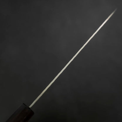 Gyuto AUS-10 Tsuchime Damascus Shitan Walnut Handle 180mm
