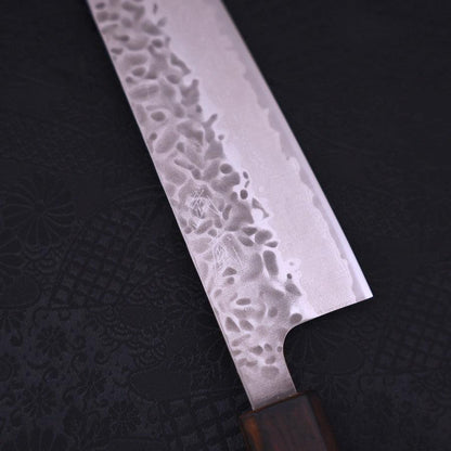 Gyuto AUS-10 Tsuchime Damascus Sumi Urushi Handle 210mm