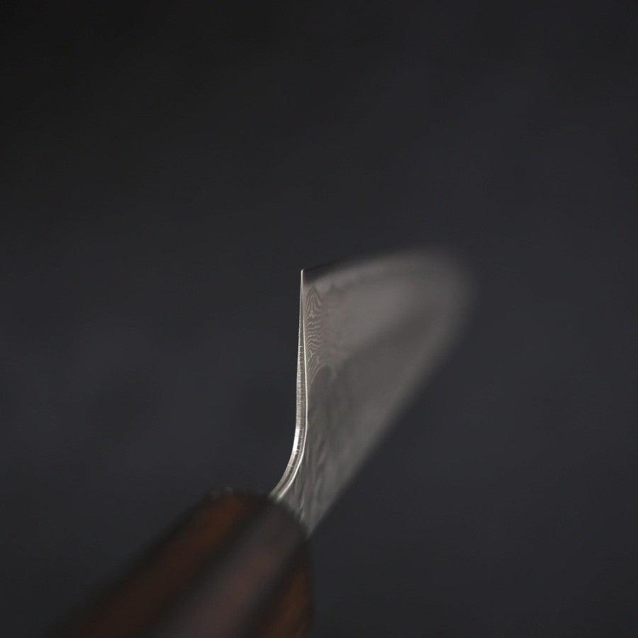 Gyuto AUS-10 Tsuchime Damascus Sumi Urushi Handle 210mm