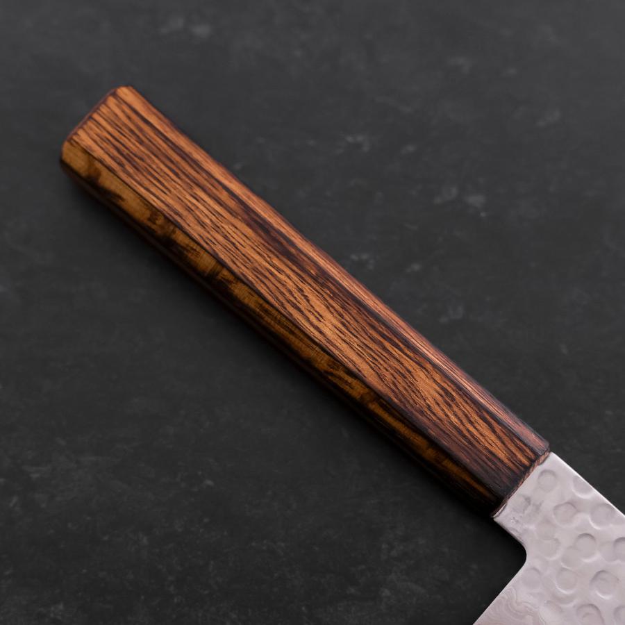 Gyuto AUS-10 Tsuchime Damascus Sumi Urushi Handle 240mm