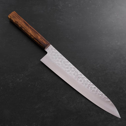 Gyuto AUS-10 Tsuchime Damascus Sumi Urushi Handle 240mm