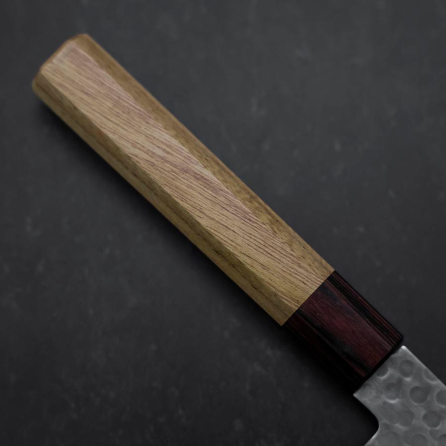 Gyuto AUS-10 Tsuchime Damascus Zelkova Handle 240mm