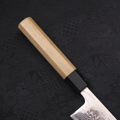 Gyuto AUS-10 Wave Nickel Damascus Buffalo Magnolia Handle 210mm