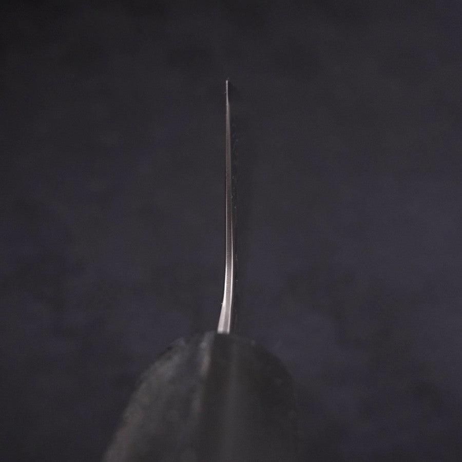 Gyuto AUS-10 Wave Nickel Damascus Ocean Black Handle 180mm