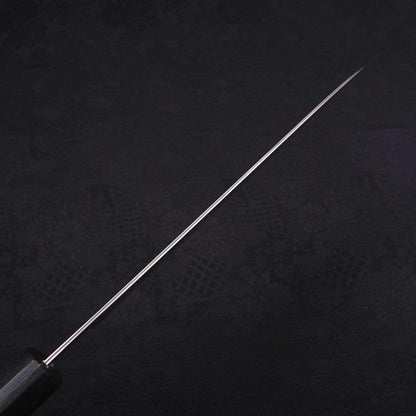 Gyuto AUS-10 Wave Nickel Damascus Ocean Black Handle 180mm