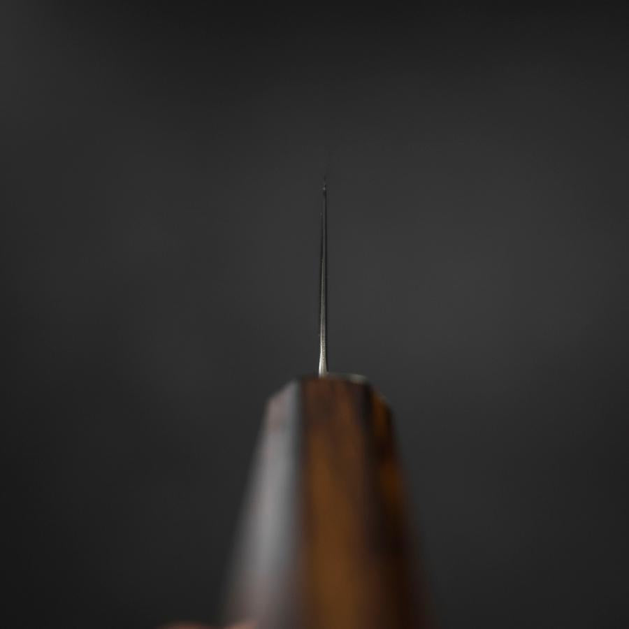 Gyuto AUS-10 Wave Nickel Damascus Sumi Urushi Handle 180mm