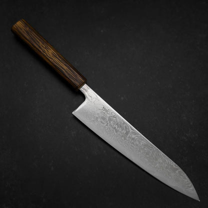 Gyuto AUS-10 Wave Nickel Damascus Sumi Urushi Handle 210mm