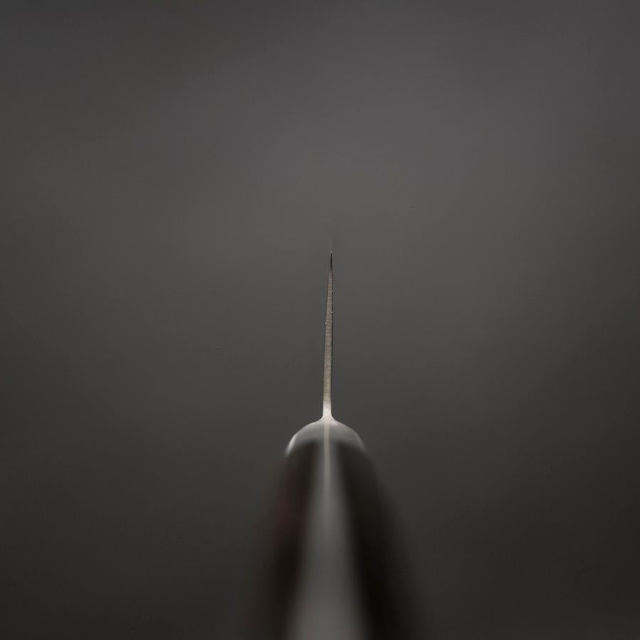 Gyuto AUS-10 Wave Nickel Damascus Western Brown Handle 210mm