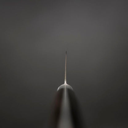 Gyuto AUS-10 Wave Nickel Damascus Western Brown Handle 210mm