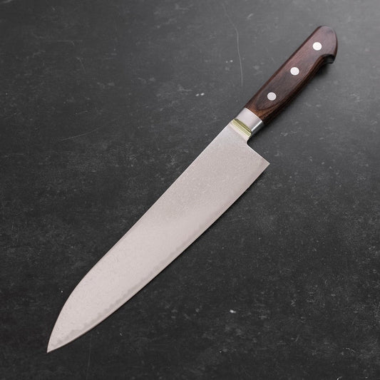 Gyuto AUS-10 Wave Nickel Damascus Western Handle 210mm
