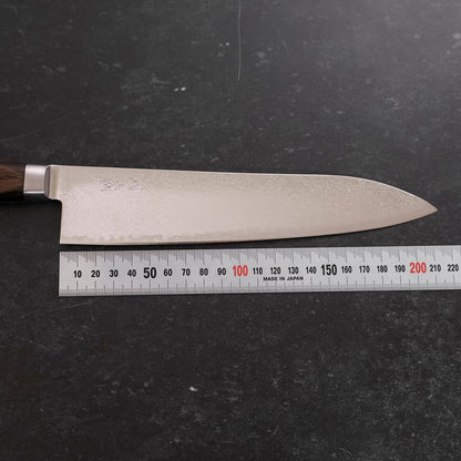 Gyuto AUS-10 Wave Nickel Damascus Western Handle 210mm