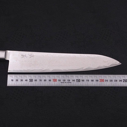 Gyuto AUS-10 Wave Nickel Damascus Western Handle 240mm