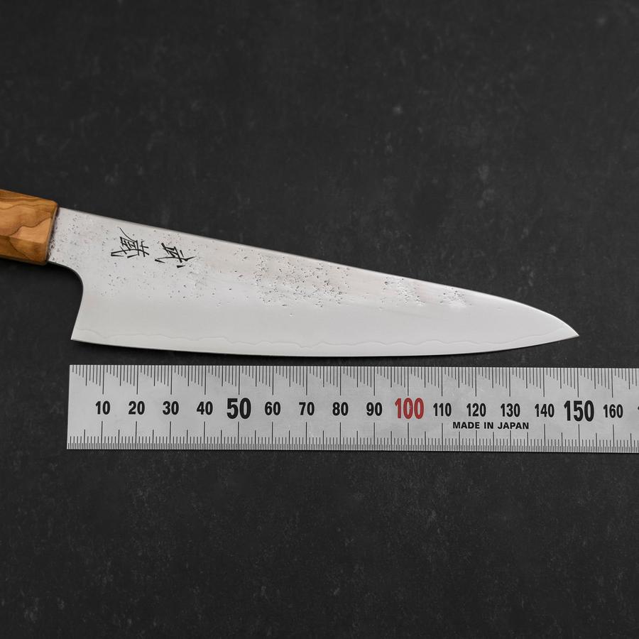 Gyuto AUS-8 Nashiji Olive Handle 150mm