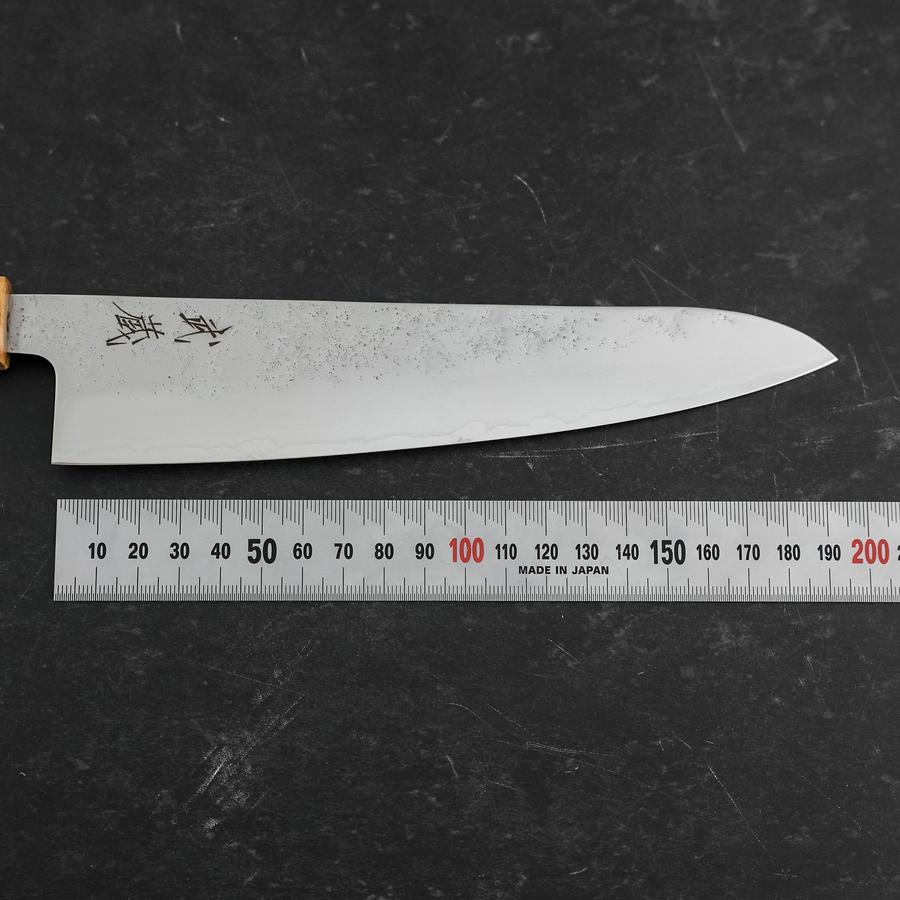 Gyuto AUS-8 Nashiji Olive Handle 195mm